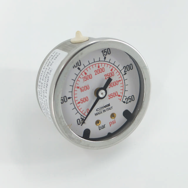 Manometer, HP water, 0-250 bar