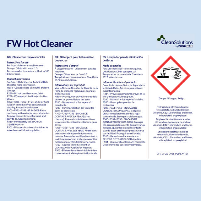 FW Hot Cleaner (20kg can)