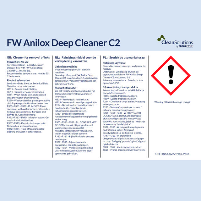 FW Anilox Deep Cleaner C2 (20kg can)