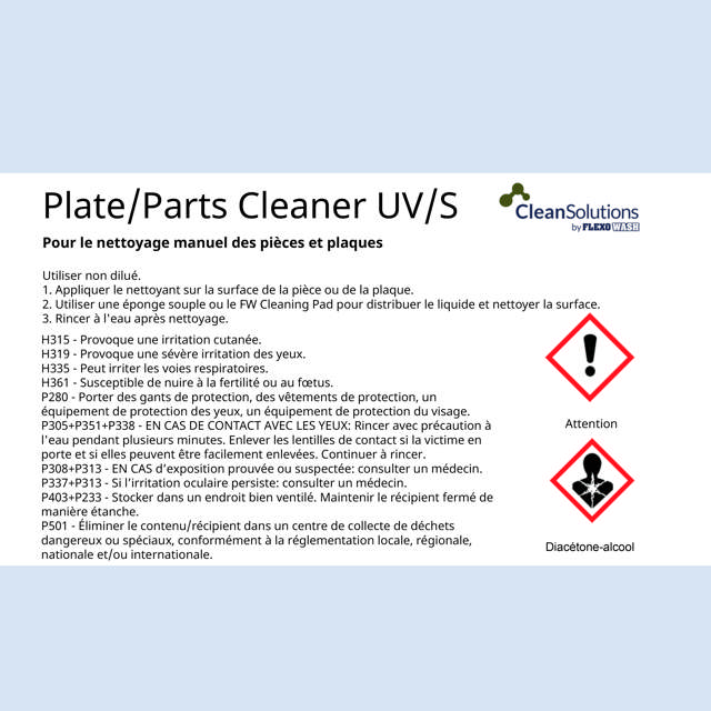 Plate/Parts Cleaner UV/S (20kg can)