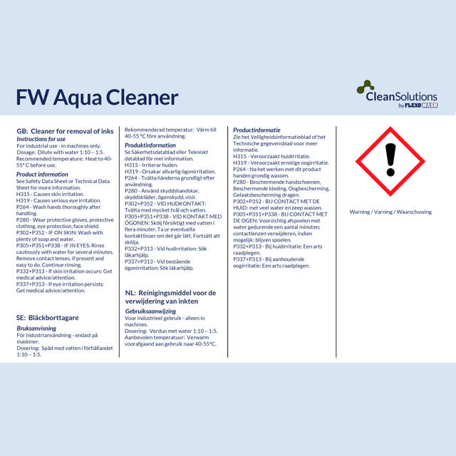 FW Aqua Cleaner (210kg drum)