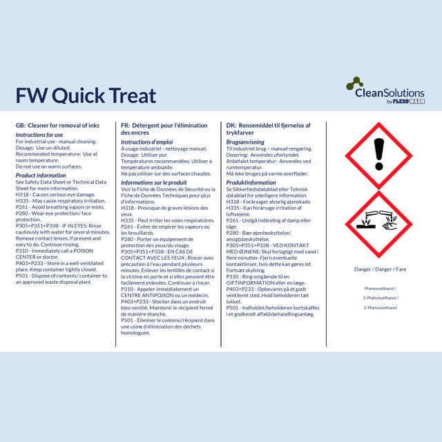 FW Quick Treat(1Kg bottle) incl. spray pump