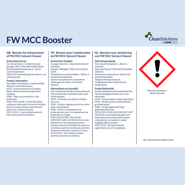 FW MCC booster (20 kg Can)