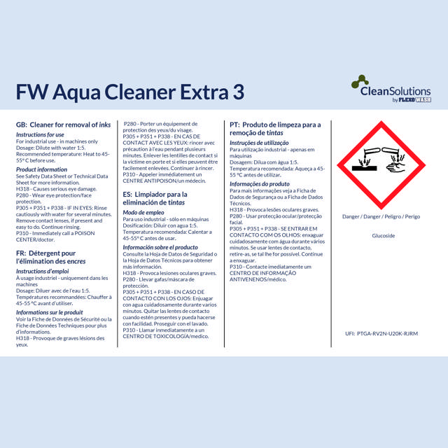 FW Aqua Cleaner Extra 3 (1000kg IBC)